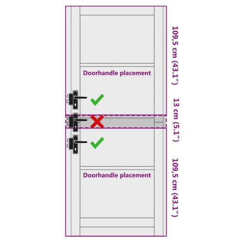 Вътрешна врата ORKDAL Бяло 83 x 232 см Шперплат