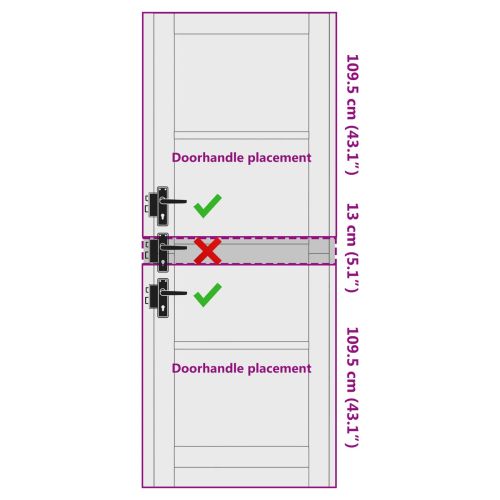 Вътрешна врата ORKDAL Бяло грундирано 78 x 232 см
