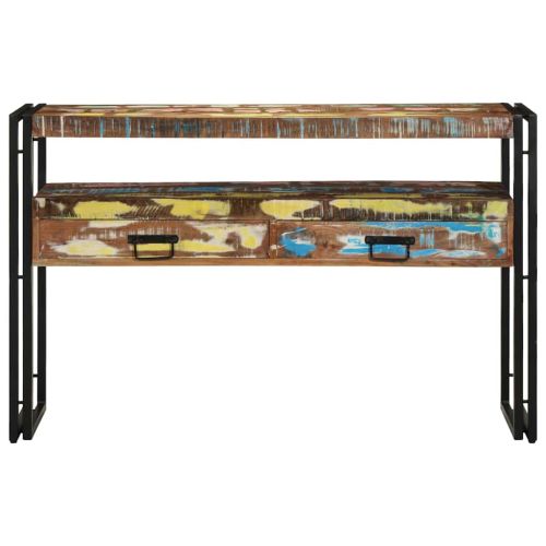 Конзолна маса 120 x 33 x 75 см Солидно възстановено дърво