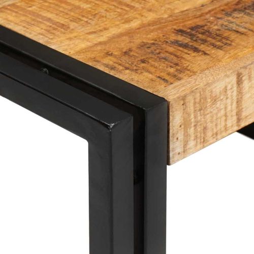 Поличка за баня с рафт Кафяво 80 x 50 x 23 см