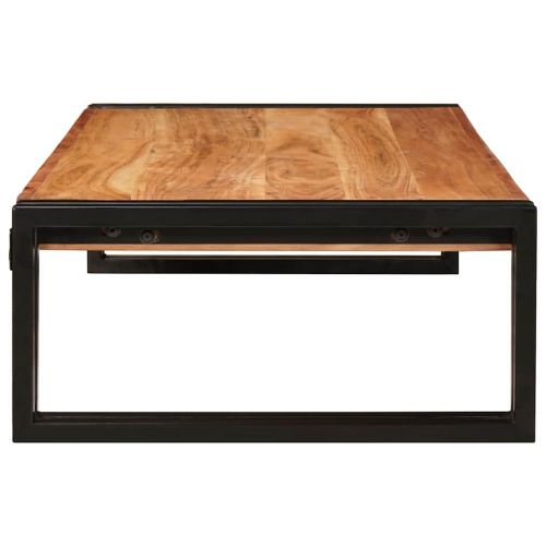 Поличка за баня Кафяво 100 x 50 x 23 см Солидно акациево дърво