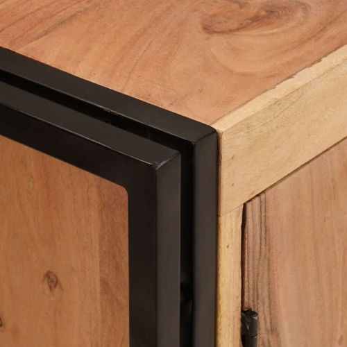 Шкаф за мивка Кафяво 71 x 33 x 58 см Солидно акациево дърво