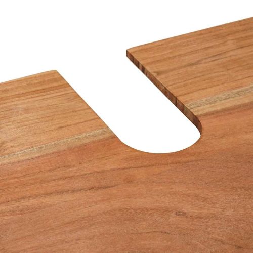 Шкаф за мивка Кафяво 71 x 33 x 58 см Солидно акациево дърво