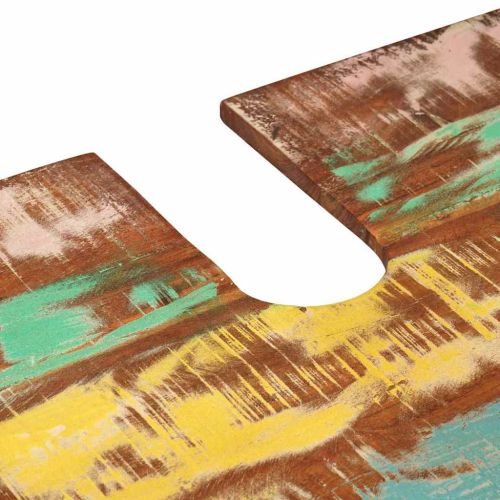 Шкаф за тоалетка Многоцветен Солидно възстановено дърво