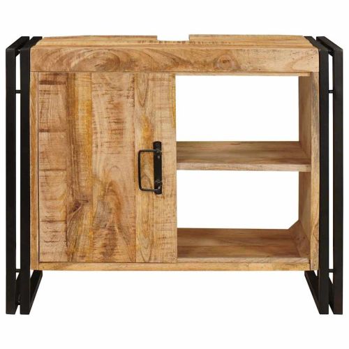 Шкаф за мивка Кафяво 71 x 33 x 58 см Солидно мангово дърво