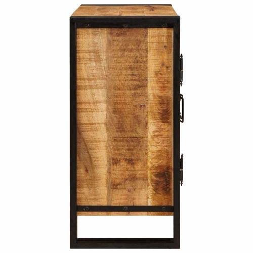 Нощен шкаф Кафяво 66 x 35 x 76 см Сурово мангоново дърво