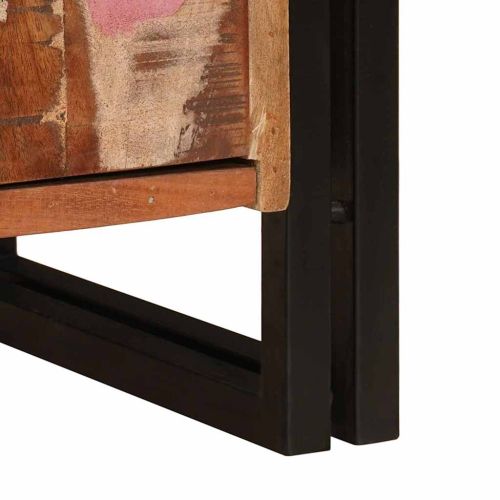 Нощен шкаф Многоцветен 66 x 35 x 76 см регенерирано дърво масив