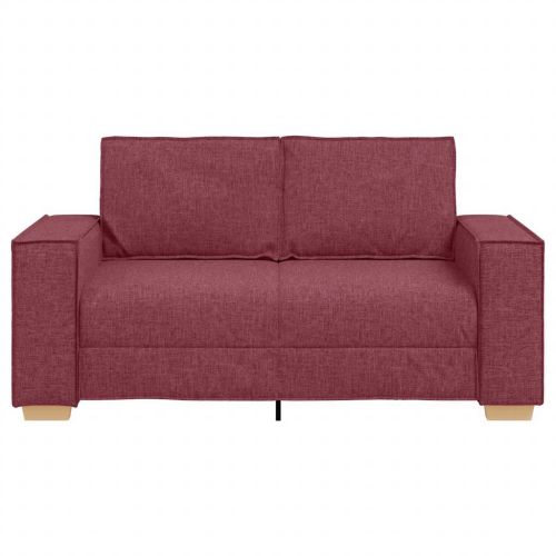 Двуместен диван, бордо, 120 см, плат