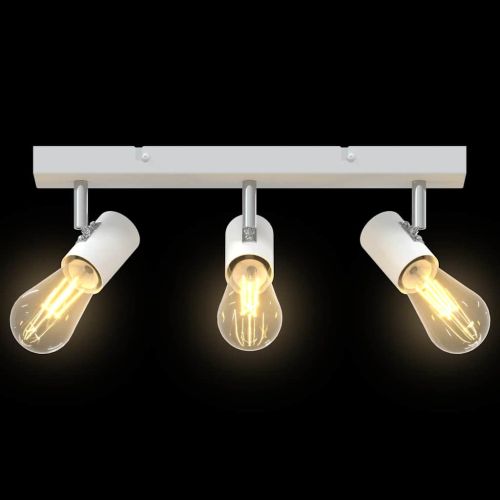 Таванен спот с прожектори Бяло 38 x 6,5 x 11,5 см Метал