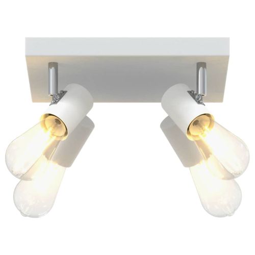 Таванен спот с прожектори Бяло 26,5 x 26 x 11,5 см Метал