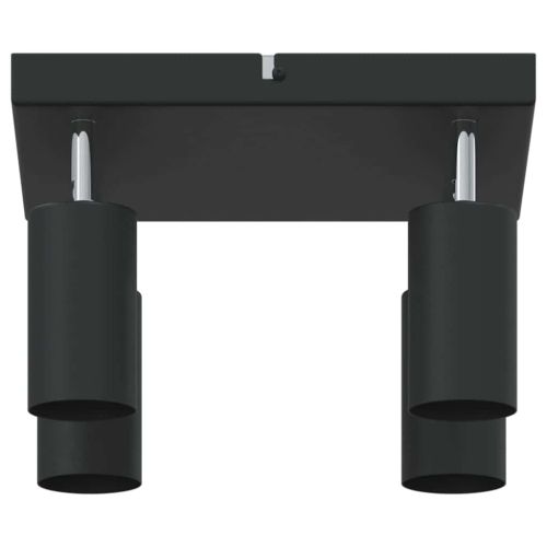 Таванен спот с прожектори Черно 26 x 26 x 16,5 см Метал