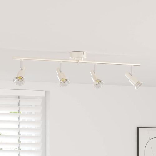 Таванен спот с прожектори Никел 70 x 9 x 12,5 см Стомана