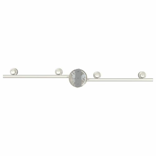 Таванен спот с прожектори Никел 70 x 9 x 12,5 см Стомана