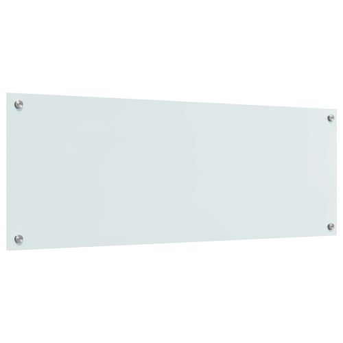 Кухненски гръб Бяло 110 x 40 cm закалено стъкло