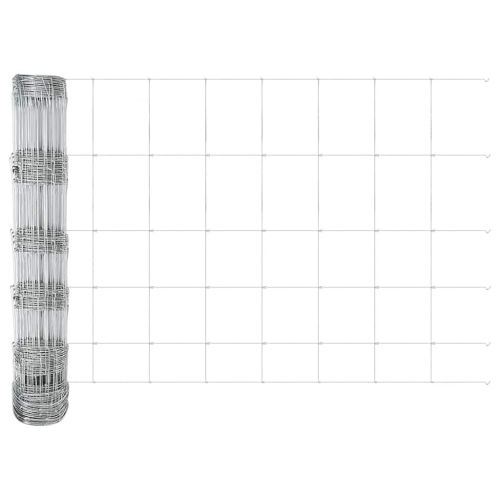 Ограда за пасища Сребрист 25 x 0,8 m Поцинкована стомана