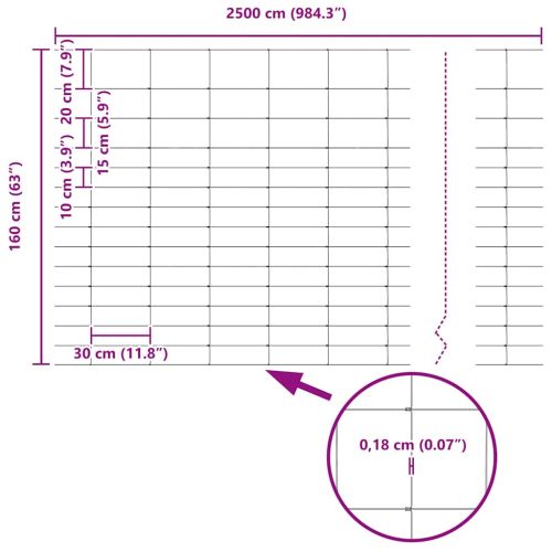 Ограда за пасища Сребрист 25 x 1,6 м Поцинкована стомана