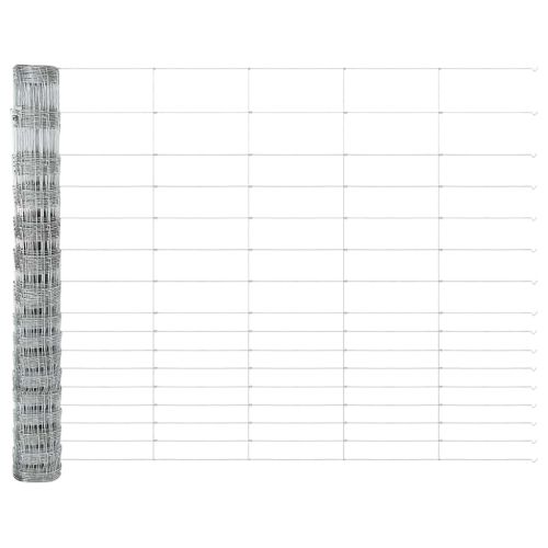 Ограда за пасища Сребрист 50 x 1,2 m Поцинкована стомана