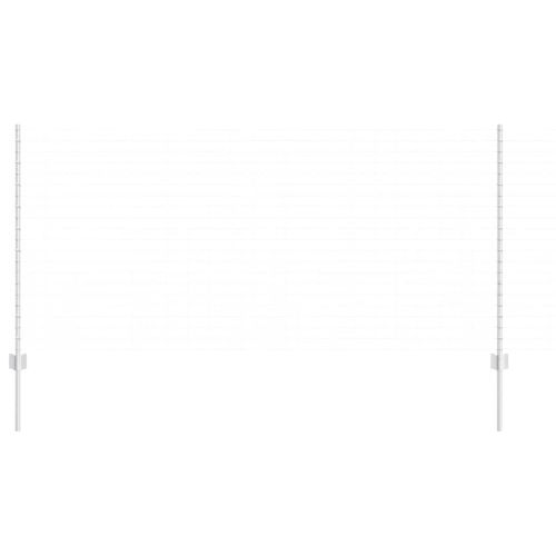 Стълб за ограда. 11 pcs Сребрист 120 cm Стомана