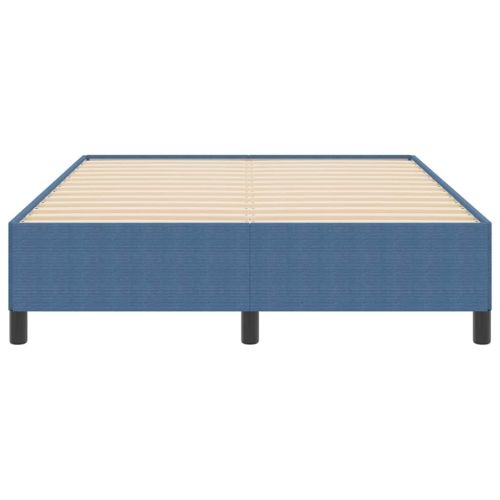 Рамка за легло Синьо 140 x 190 cm Кадифе