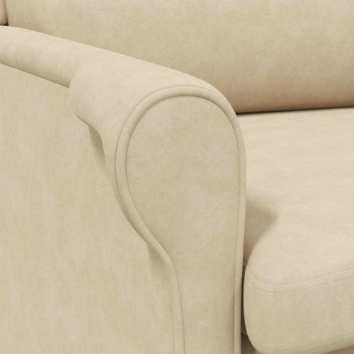 фотьойл Крем 76 x 94 x 102 см Микрофибър