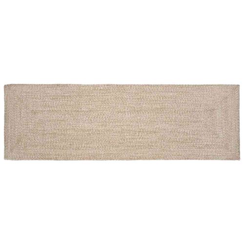Килими за помещение Правоъгълна Естествено и бяло 60 х 250 см