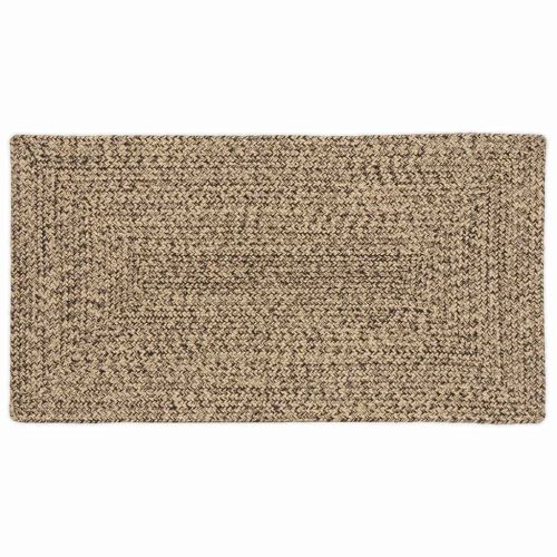 Килими за помещение Правоъгълна Естествено и черно 60 x 110 cm