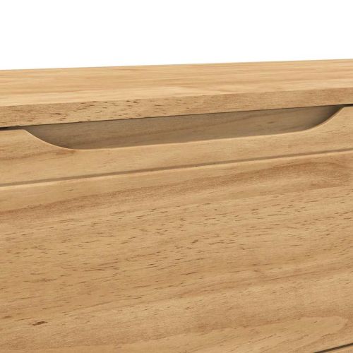 Лавица за коридор Кафяво с восъчно покритие 115 x 40 x 45 см