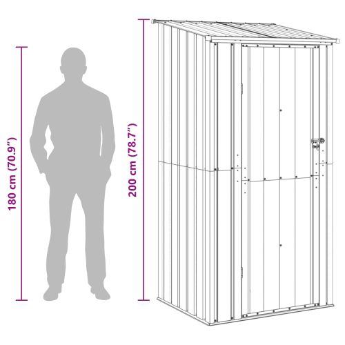 Градински навеси Кафяво 103 х 86 х 200 см Метал