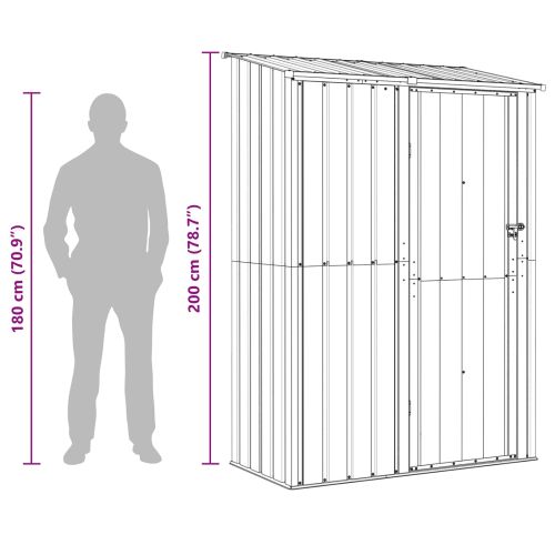 Градински навеси Антрацит 140,5 x 74 x 200 см Метал