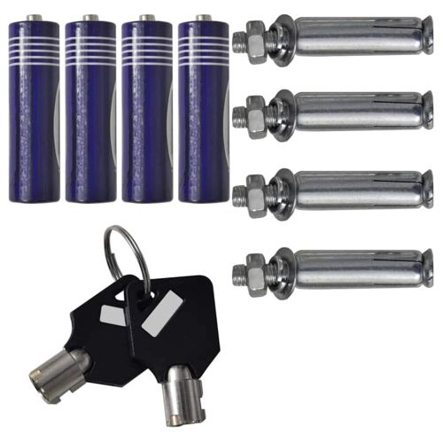 Цифров сейф с заключване Тъмносив 31 x 20 x 20 см Стомана