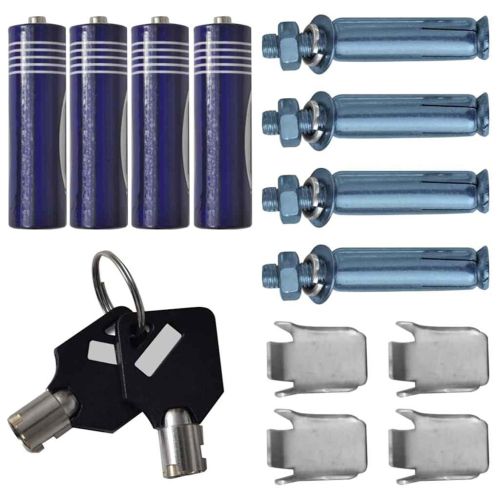 Цифров сейф с заключване Тъмносив 35 x 31 x 50 см Стомана