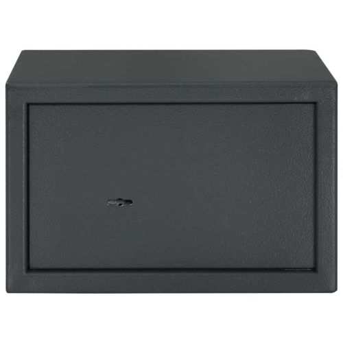Каса с заключване Тъмносив 31 x 20 x 20 см Стомана