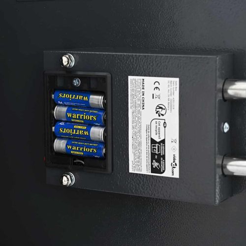 Цифров сейф с заключване Тъмносив 30 x 10 x 36,5 см Стомана