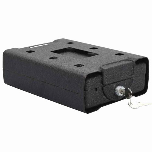 Автомобилен сейф с заключване Черно 22 x 16 x 7 см Стомана