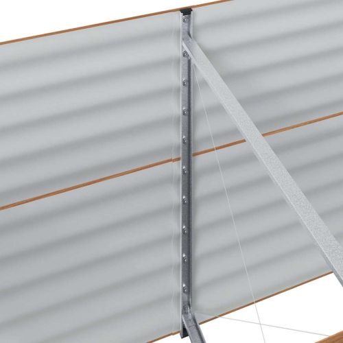 Повдигнато легло Кафяво 320 x 80 x 81 cm Стомана