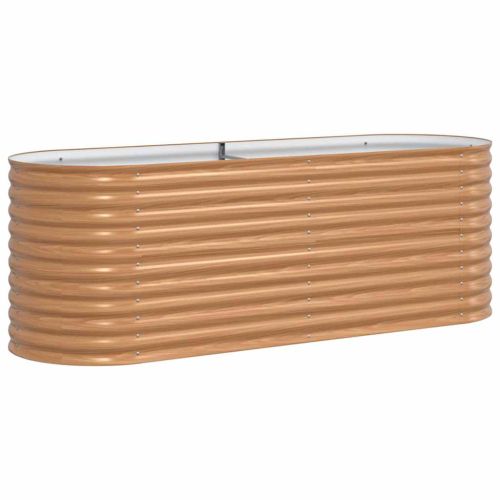 Повдигнато легло Кафяво 240 x 80 x 81 cm Стомана