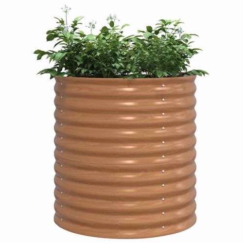 Повдигнато легло Кафяво 80 x 80 x 81 cm Стомана