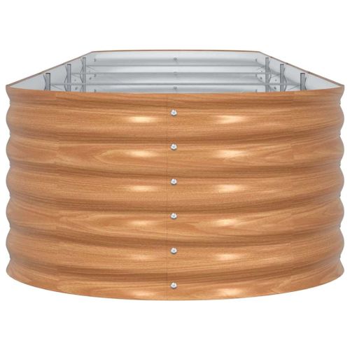 Повдигнато легло Кафяво 400 x 80 x 44 cm Стомана