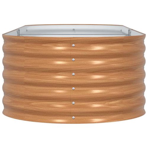 Повдигнато легло Кафяво 240 x 80 x 44 cm Стомана