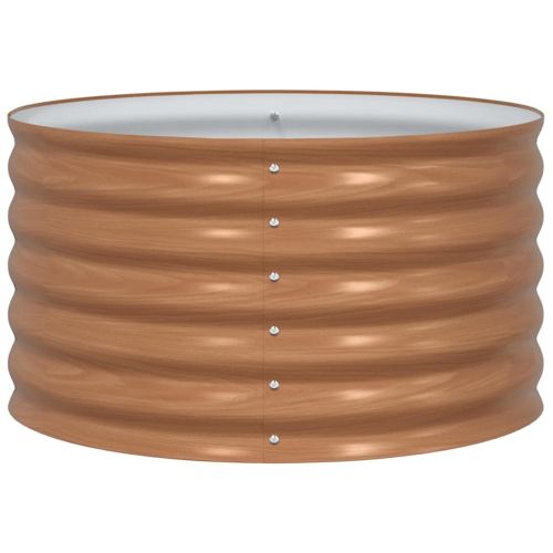 Повдигнато легло Кафяво 80 x 80 x 44 cm Стомана