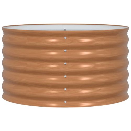 Повдигнато легло Кафяво 80 x 80 x 44 cm Стомана