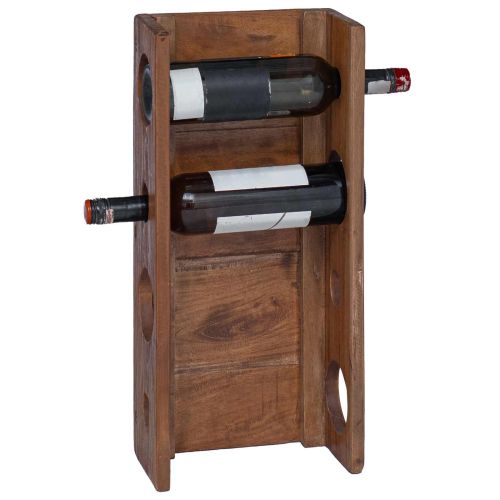 Стелаж Кафяво 24 х 13 х 54 см Масивно махагоново дърво