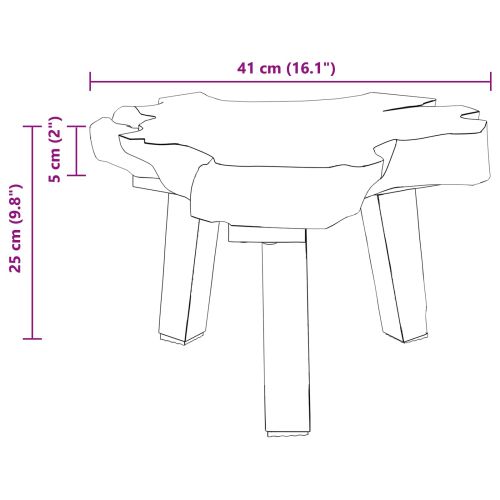 Нощно шкафче Кафяво 40 x 40 x 25 см Солидно възстановено дърво