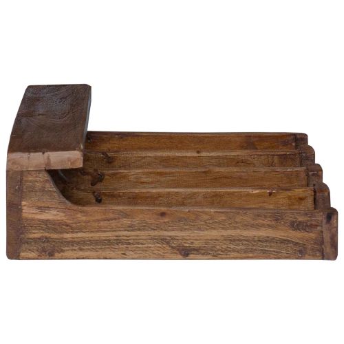 Кейс Кафяво 36 x 30 x 10 см Масивно махагоново дърво