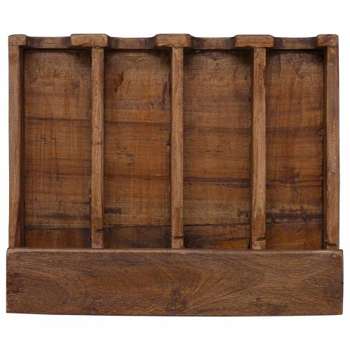 Кейс Кафяво 36 x 30 x 10 см Масивно махагоново дърво