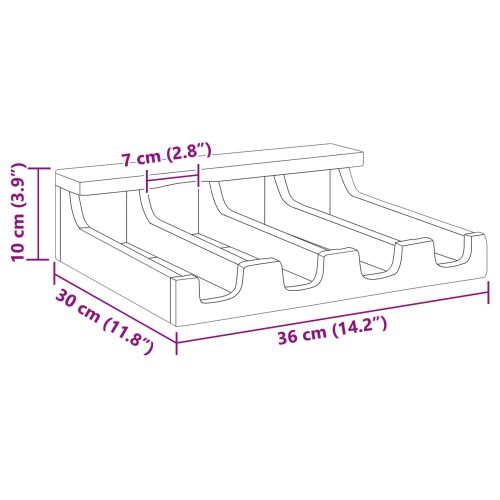Кейс Кафяво 36 x 30 x 10 см Масивно махагоново дърво