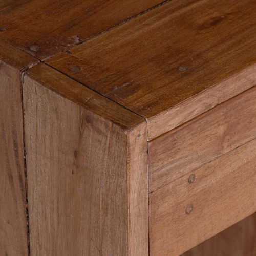 Нощно шкафче Кафяво 63 x 30 x 79 см Масивно махагоново дърво