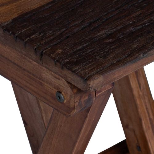 Стук Естествен 30 x 30 x 48 см Масивна регенерирана дървесина