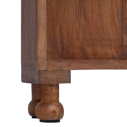 Рафтове с рафт Кафяво 47 x 16 x 55 см Масивно махагоново дърво