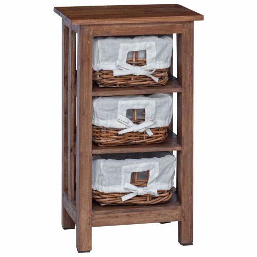 Странична маса Кафяво Масивна махагонова дървесина